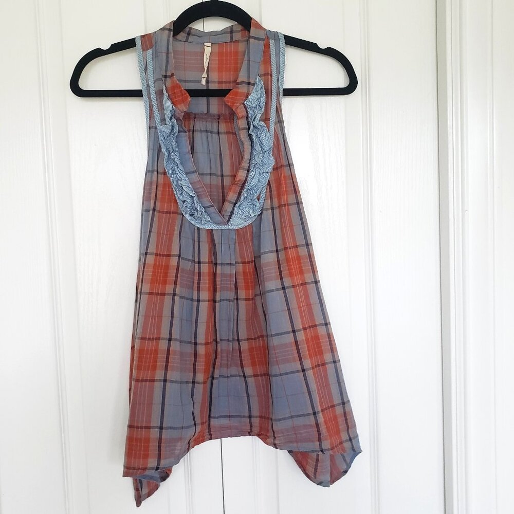 Anthropologie Willow and Clay Ruffled Boho Sleeveless Top